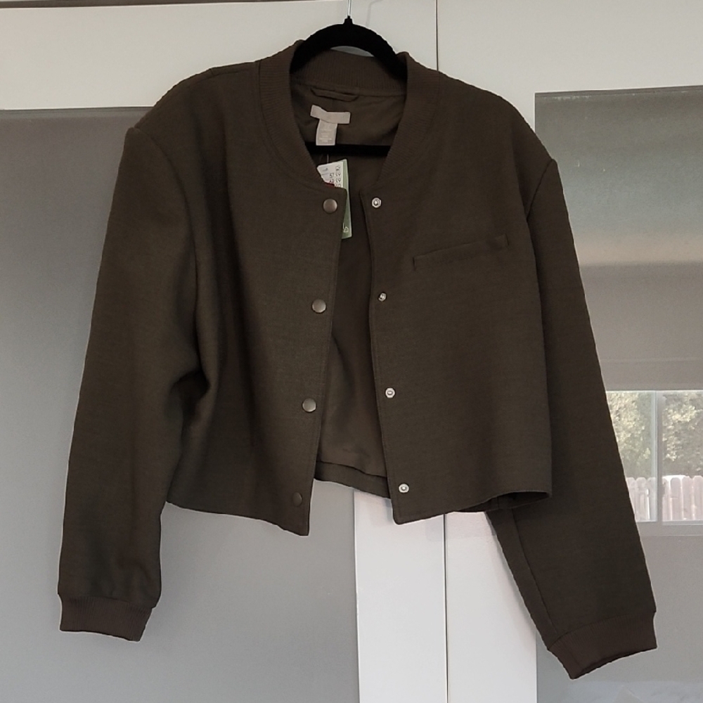 H&M Khaki Bomber Jacket
